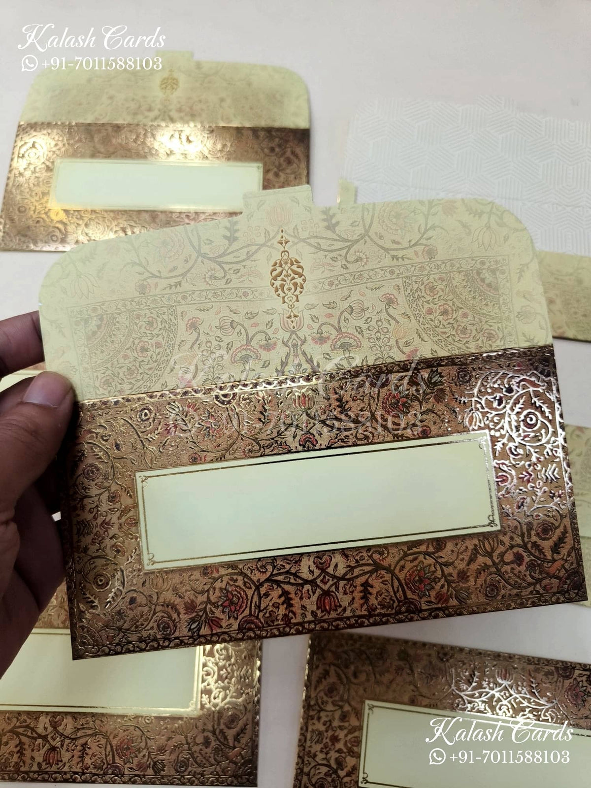 KL113E Designer Shagun Money Envelopes-Kalash Cards
