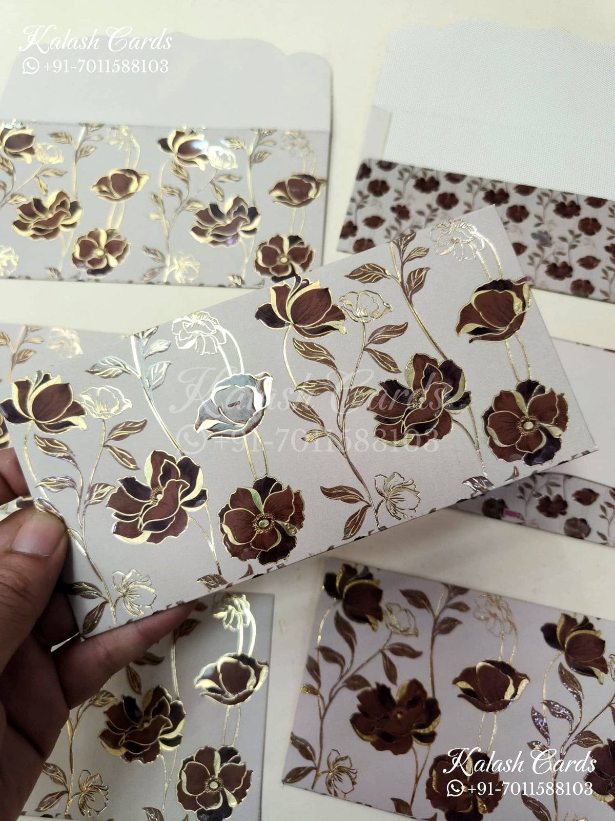 KL115E Designer Shagun Money Envelopes-Kalash Cards