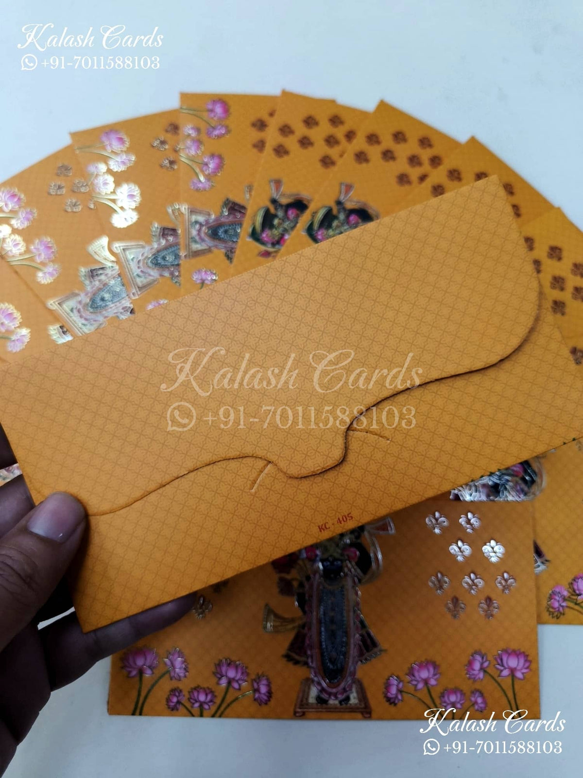 KL117E Designer Shagun Money Envelopes-Kalash Cards