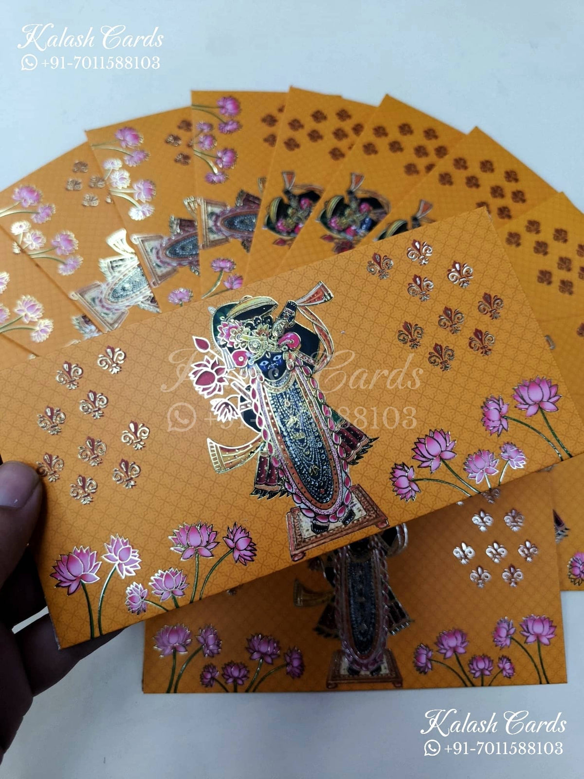 KL117E Designer Shagun Money Envelopes-Kalash Cards