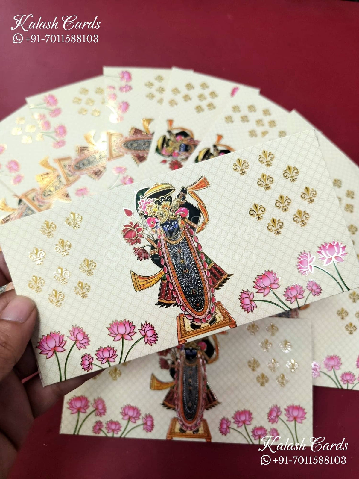 KL119E Designer Shagun Money Envelopes-Kalash Cards