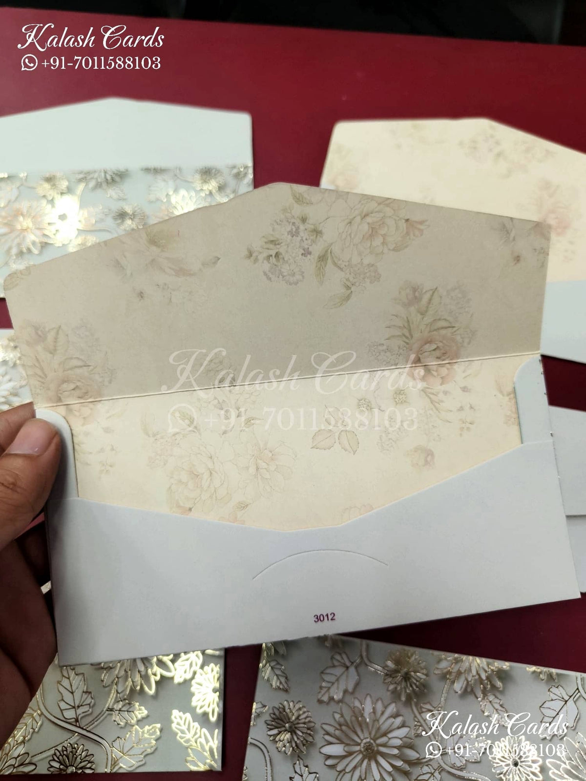 KL120E Designer Shagun Money Envelopes-Kalash Cards