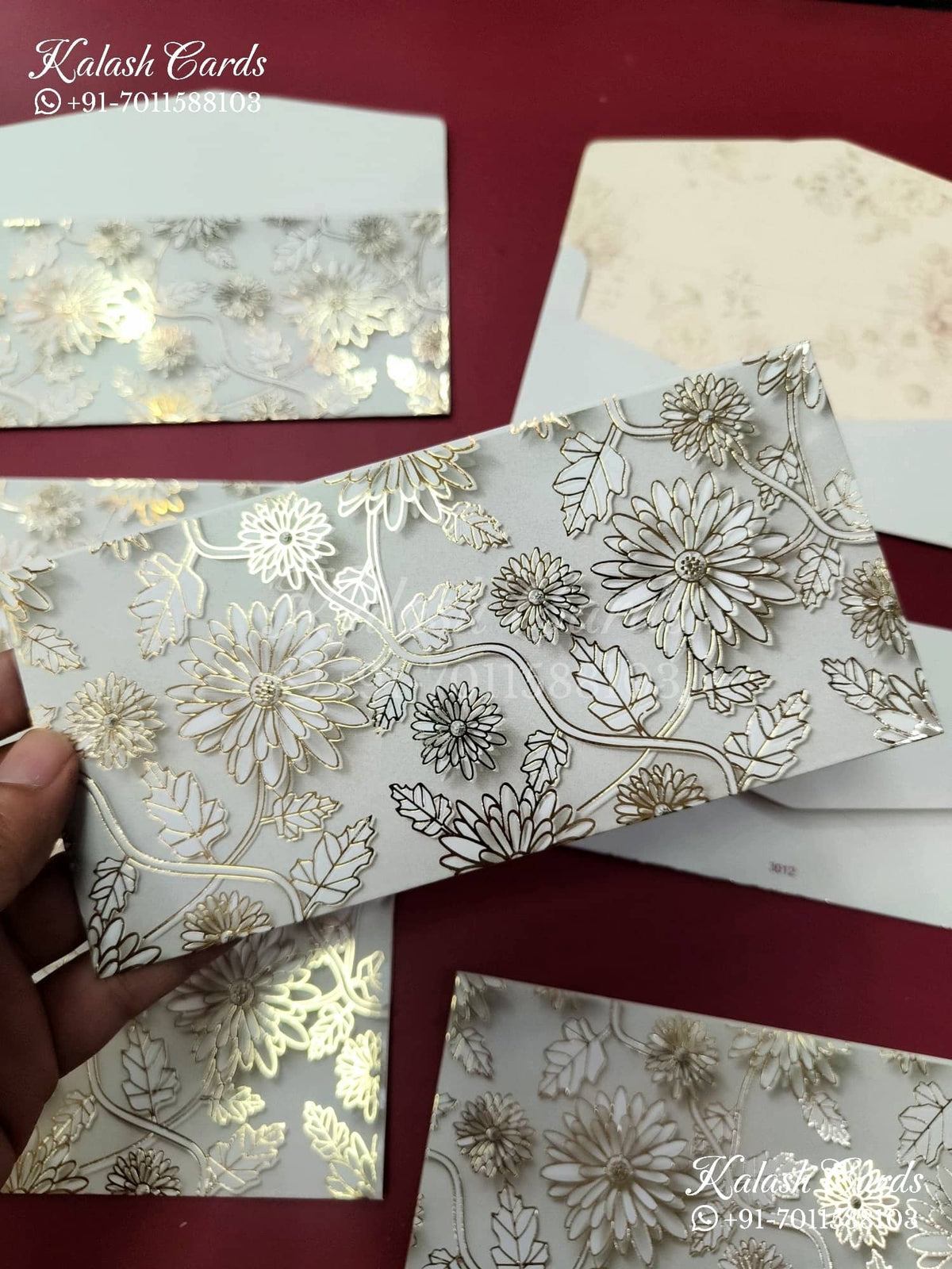 KL120E Designer Shagun Money Envelopes-Kalash Cards