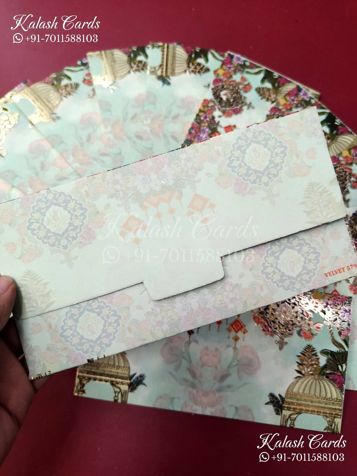 KL125E Designer Shagun Money Envelopes-Kalash Cards