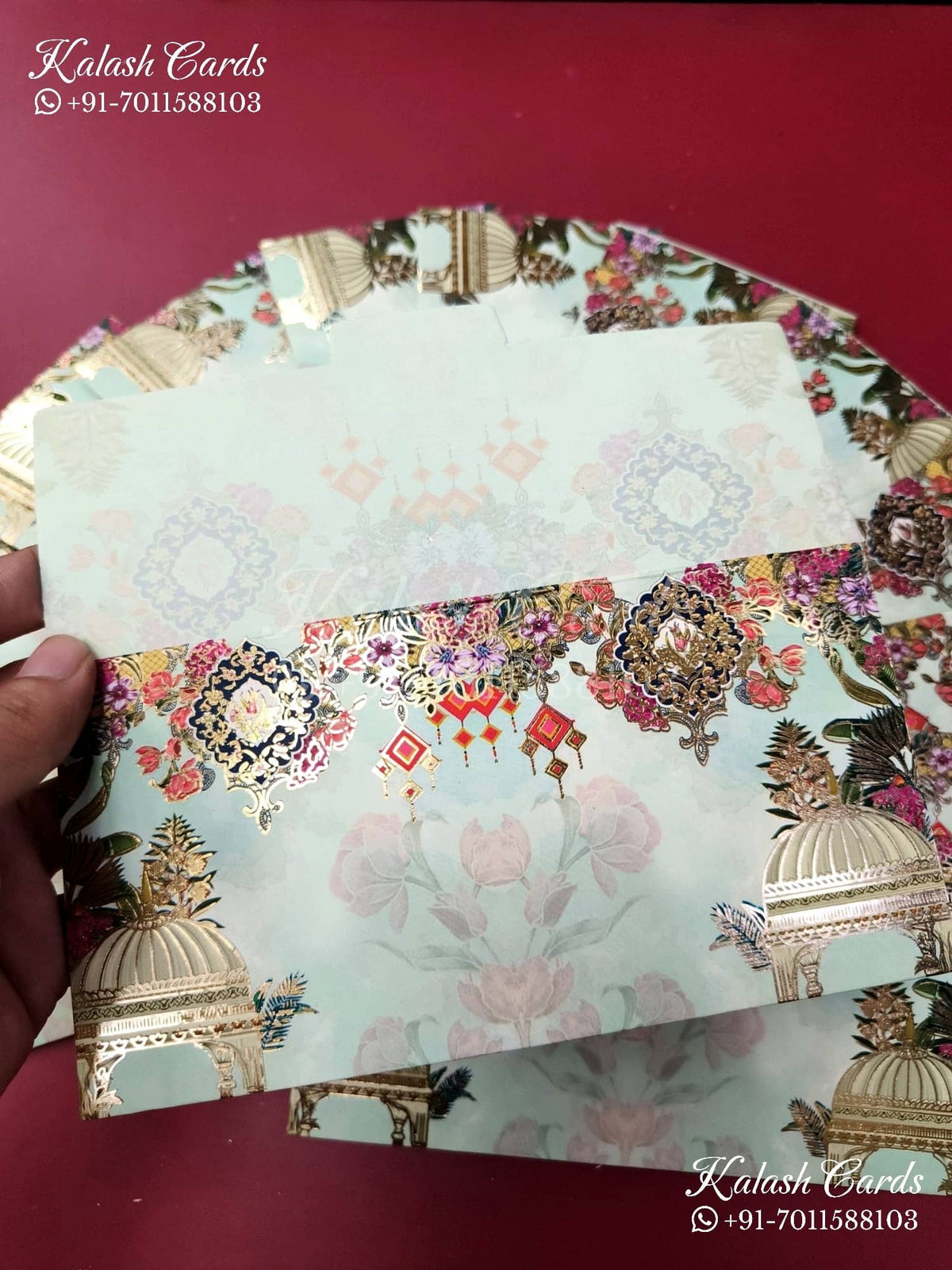 KL125E Designer Shagun Money Envelopes-Kalash Cards