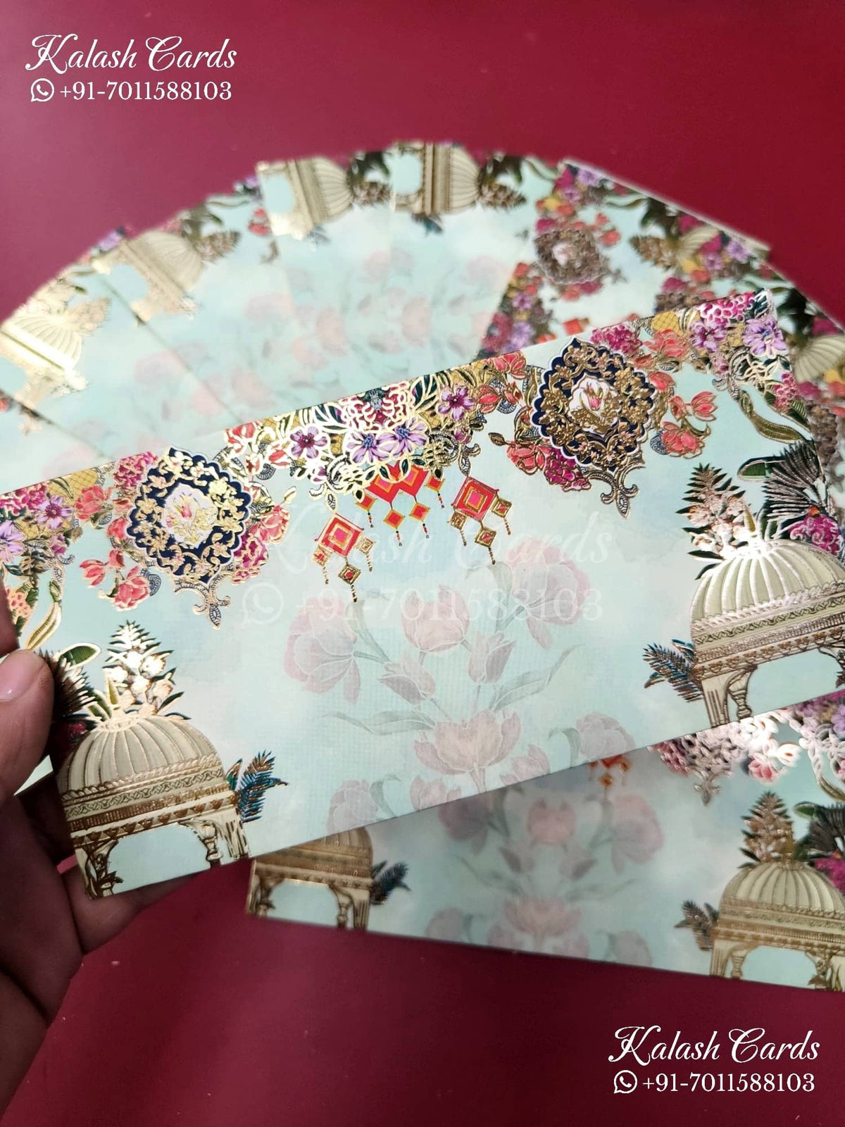 KL125E Designer Shagun Money Envelopes-Kalash Cards