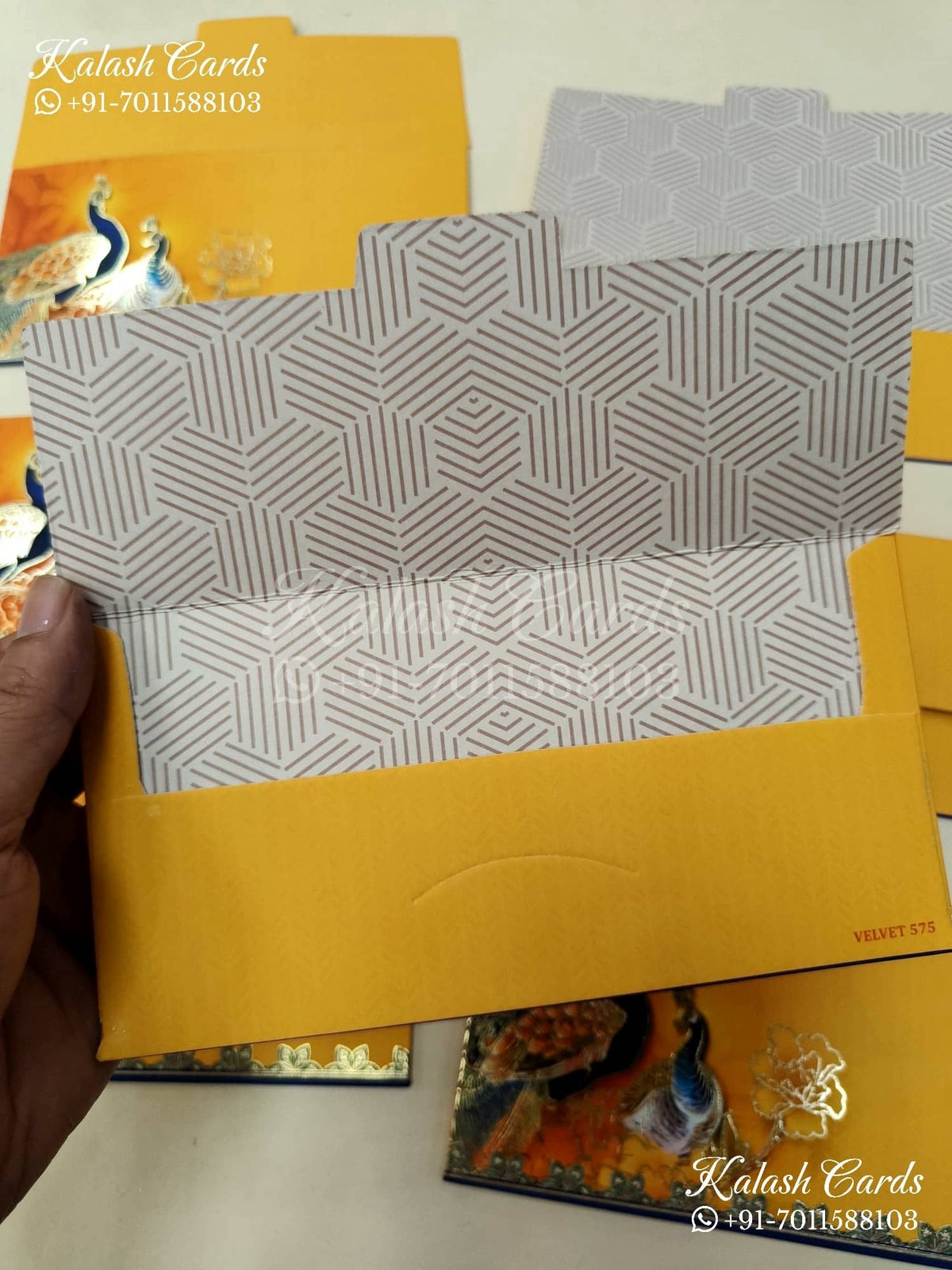 KL126E Designer Shagun Money Envelopes-Kalash Cards