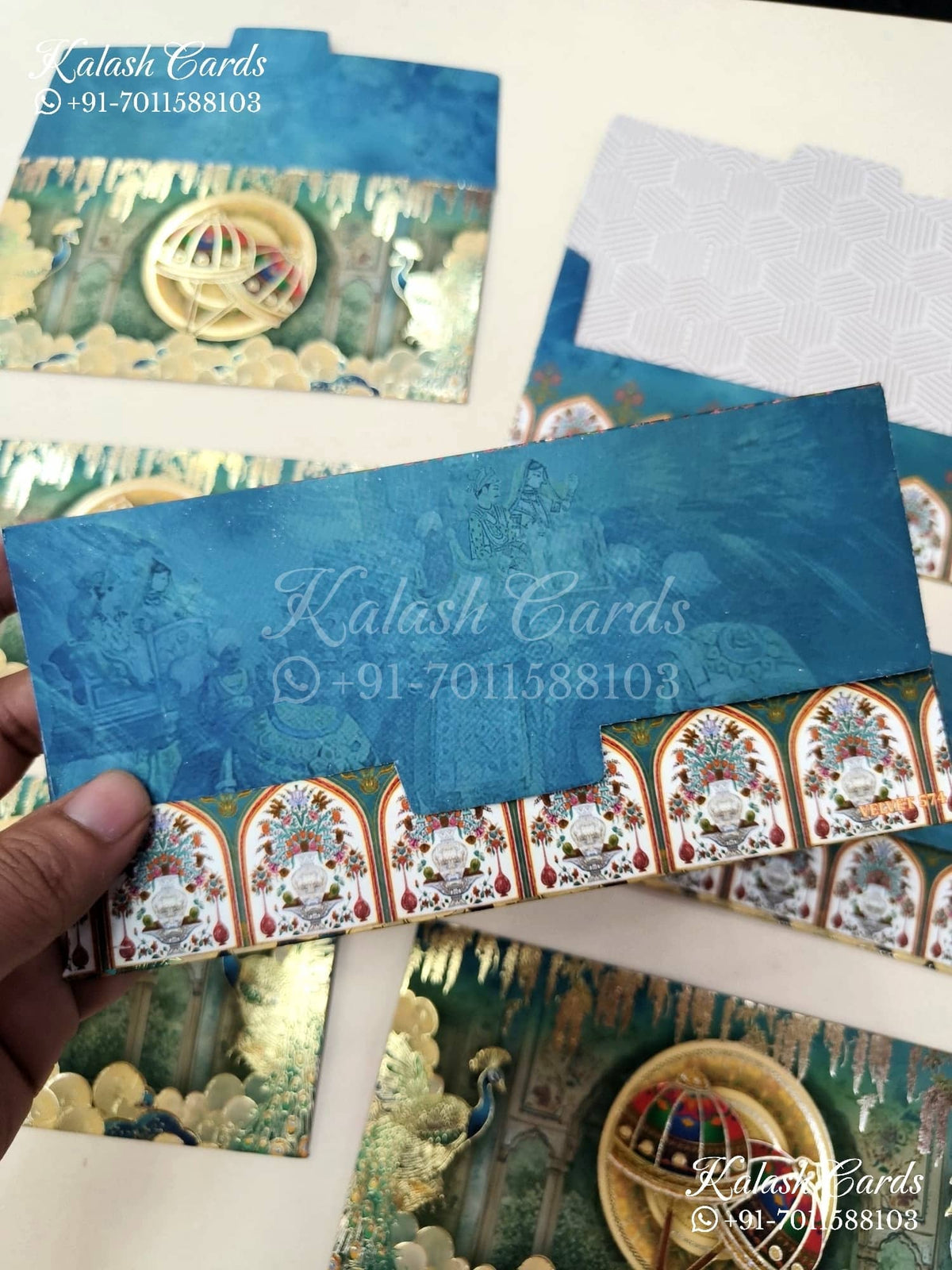 KL127E Designer Shagun Money Envelopes-Kalash Cards