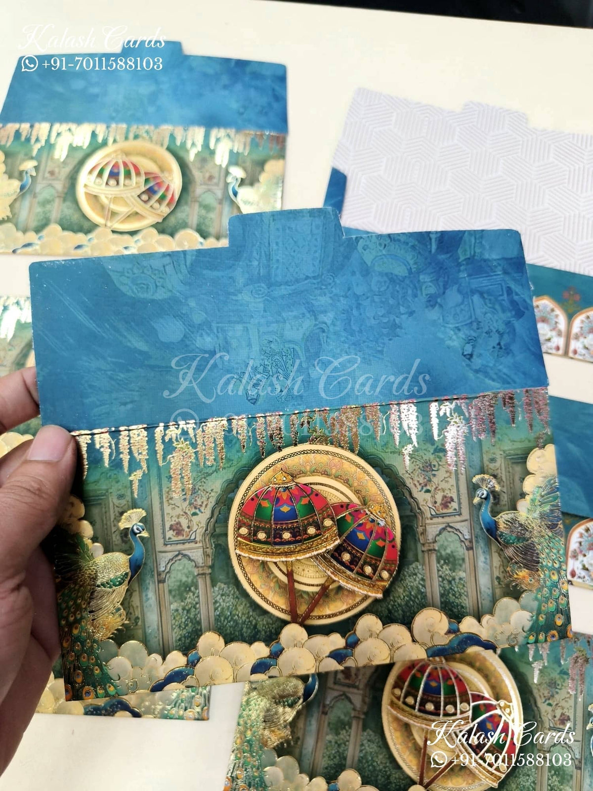 KL127E Designer Shagun Money Envelopes-Kalash Cards