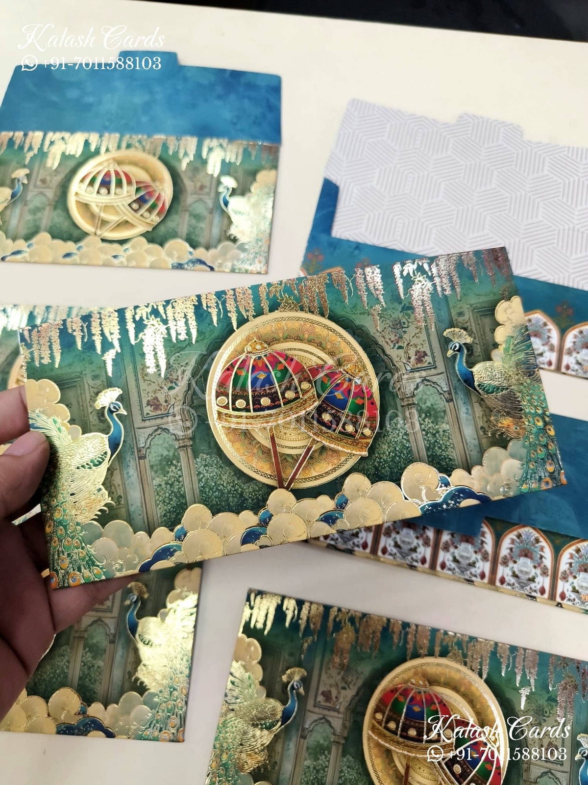 KL127E Designer Shagun Money Envelopes-Kalash Cards