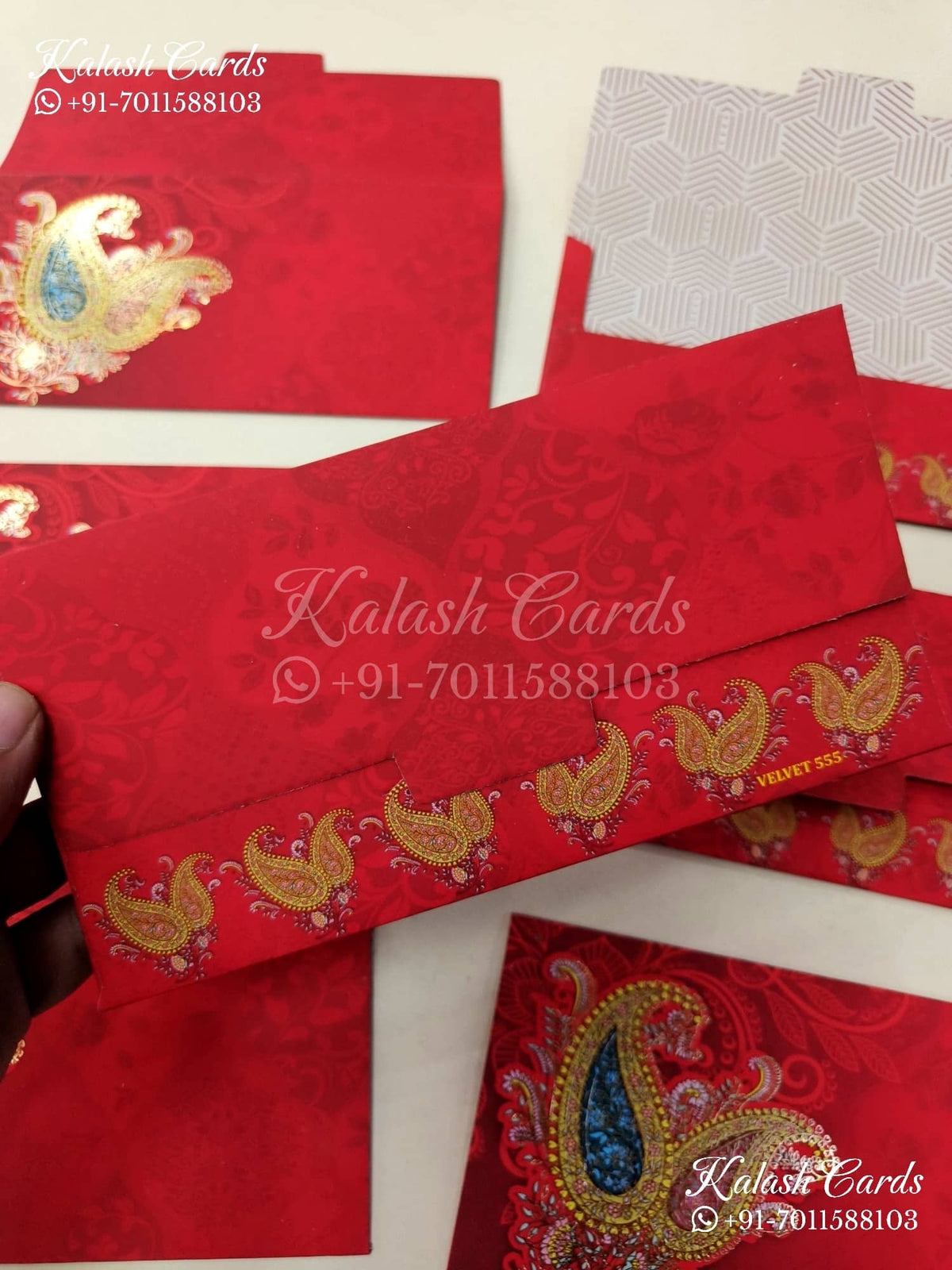 KL128E Designer Shagun Money Envelopes-Kalash Cards