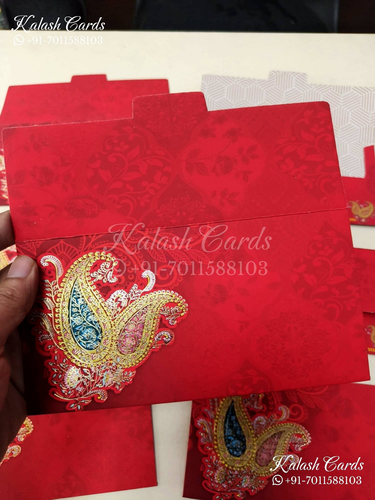 KL128E Designer Shagun Money Envelopes-Kalash Cards