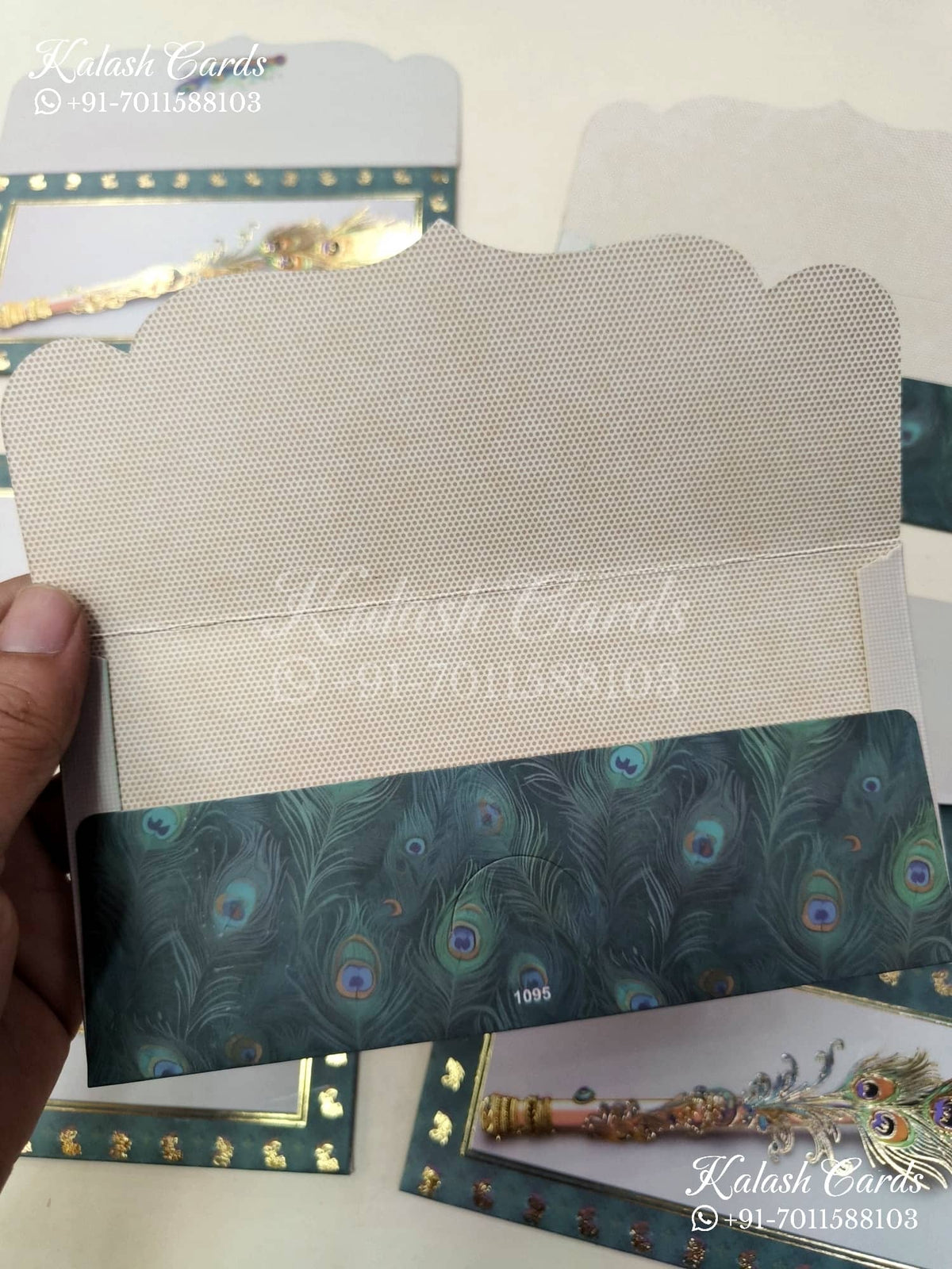 KL129E Designer Shagun Money Envelopes-Kalash Cards