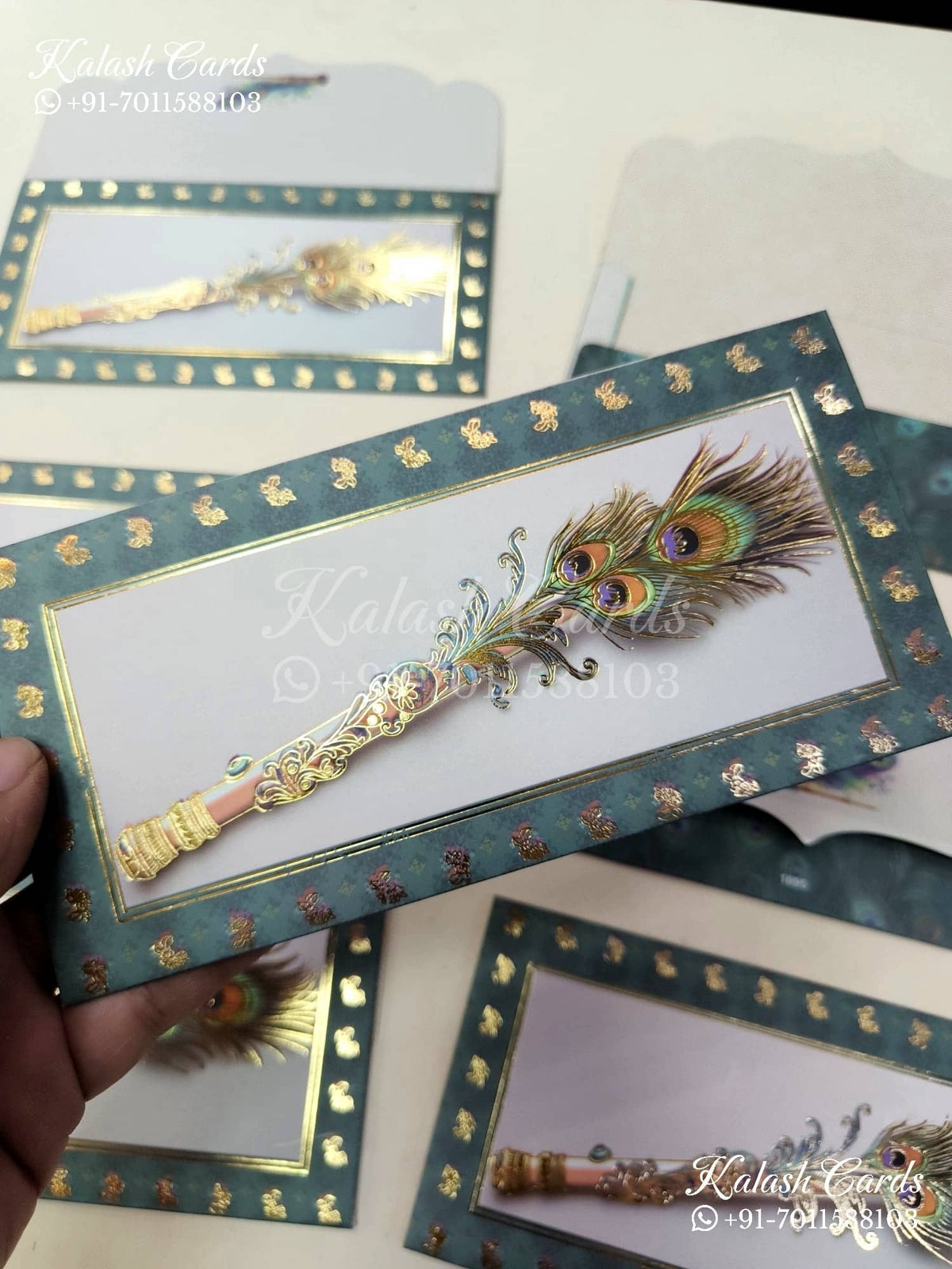 KL129E Designer Shagun Money Envelopes-Kalash Cards