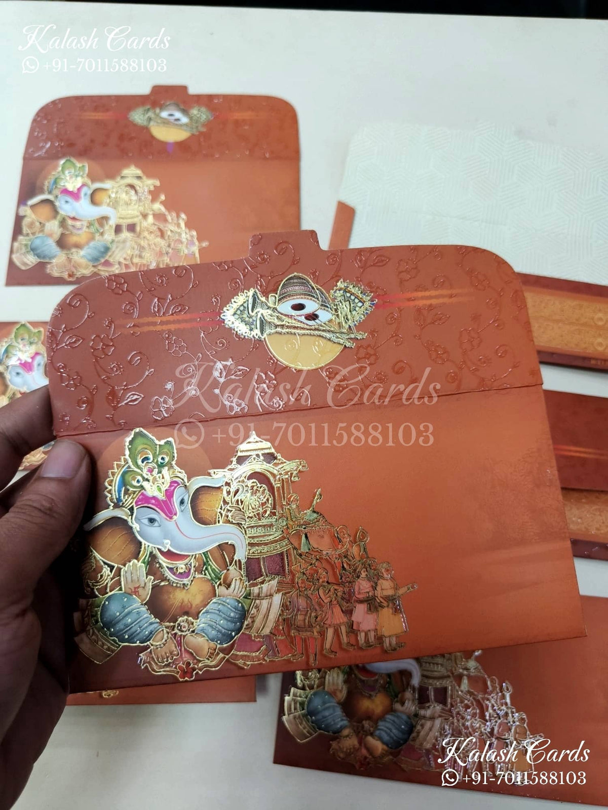 KL131E Designer Shagun Money Envelopes-Kalash Cards