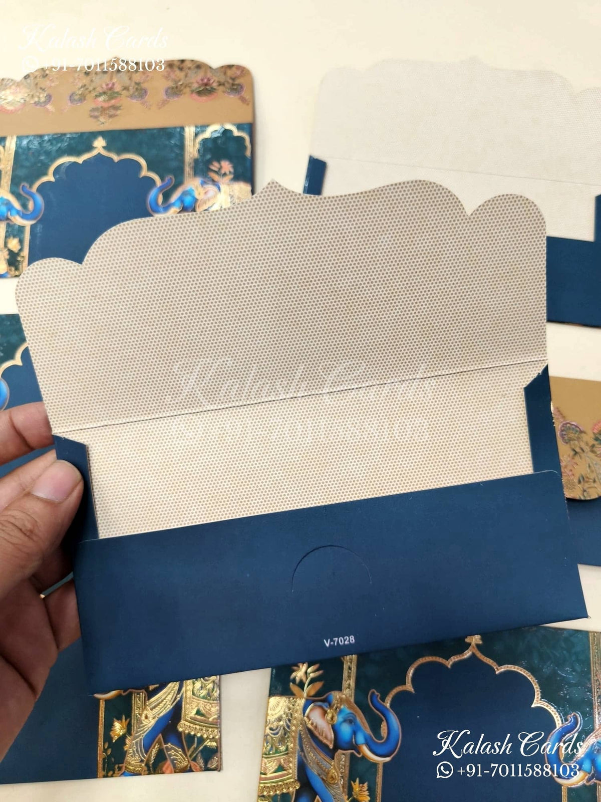 KL132E Designer Shagun Money Envelopes-Kalash Cards