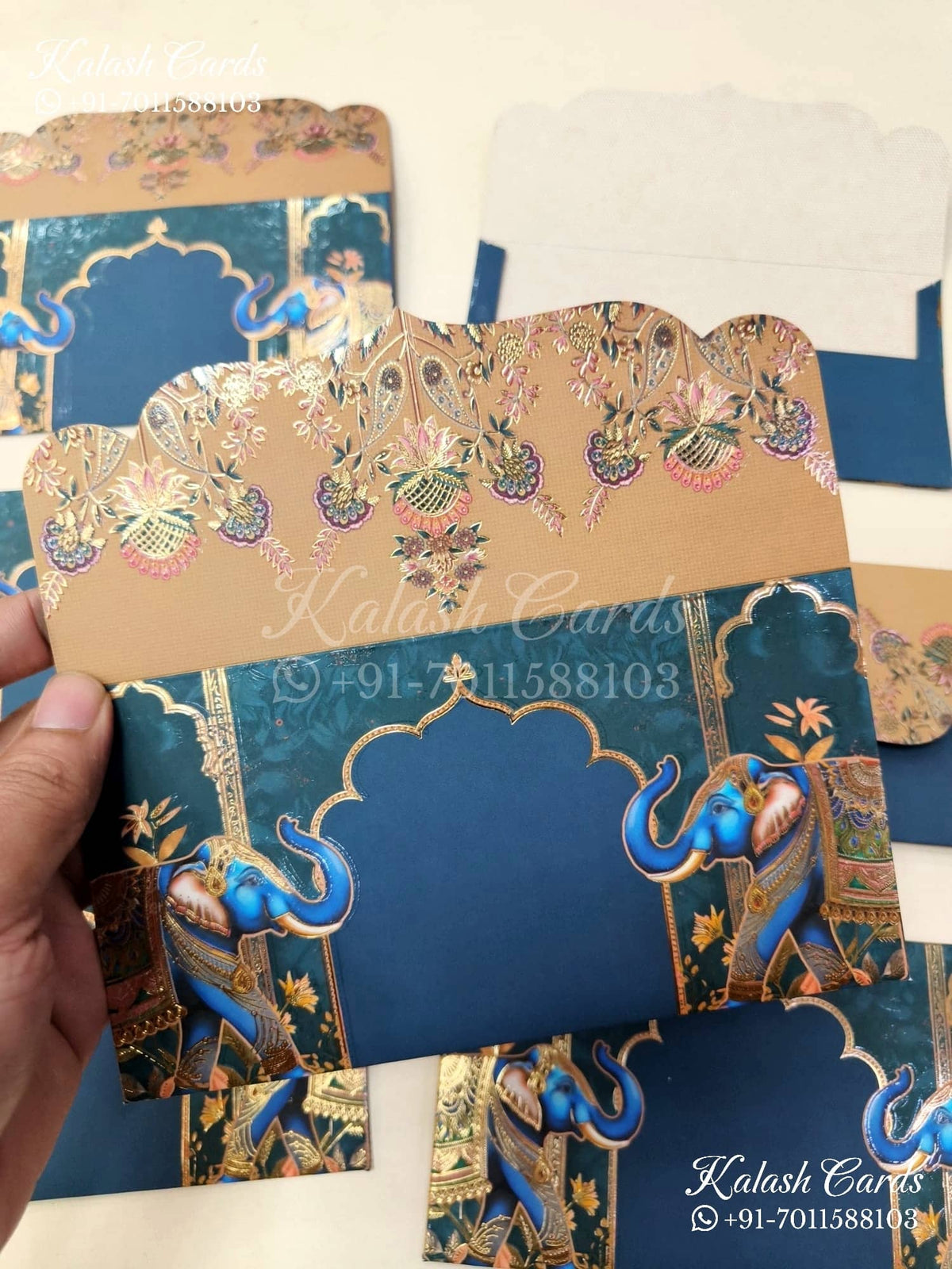 KL132E Designer Shagun Money Envelopes-Kalash Cards