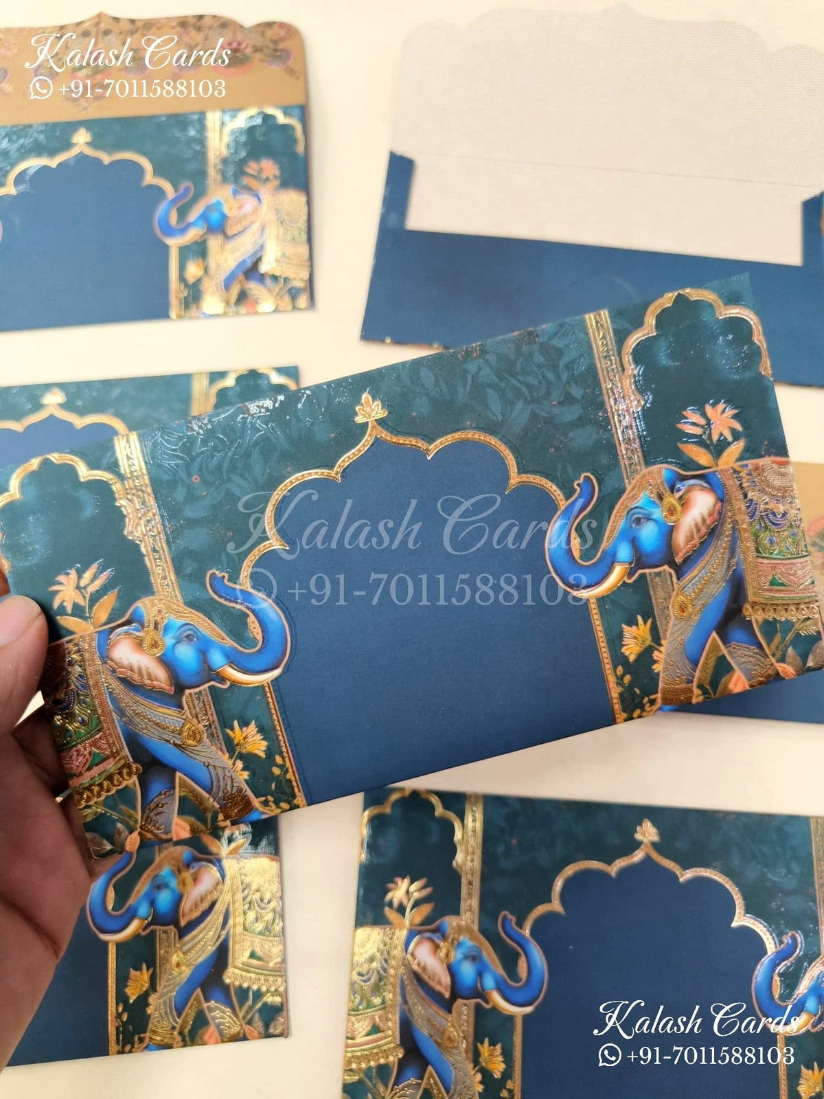 KL132E Designer Shagun Money Envelopes-Kalash Cards