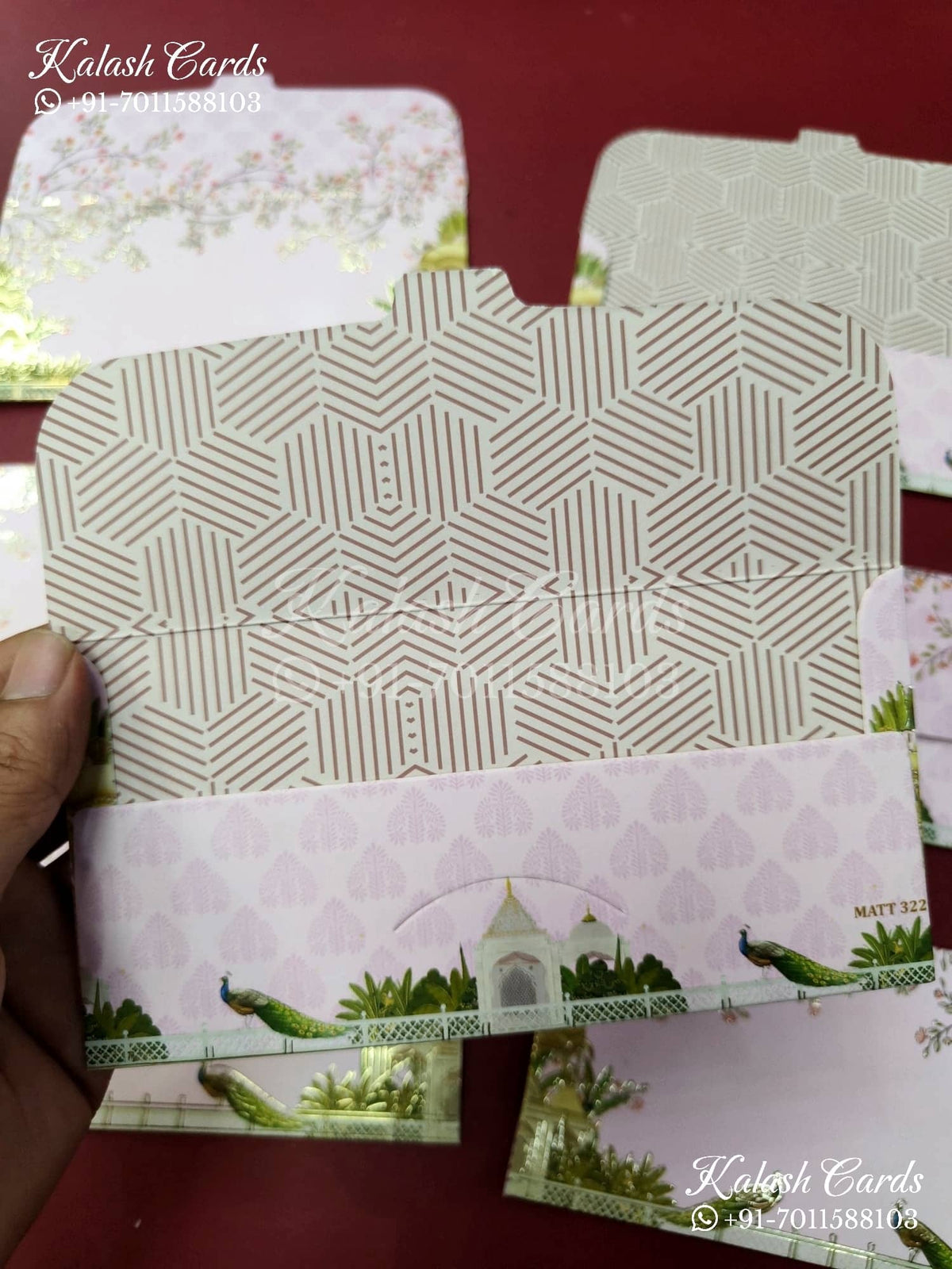 KL133E Designer Shagun Money Envelopes-Kalash Cards