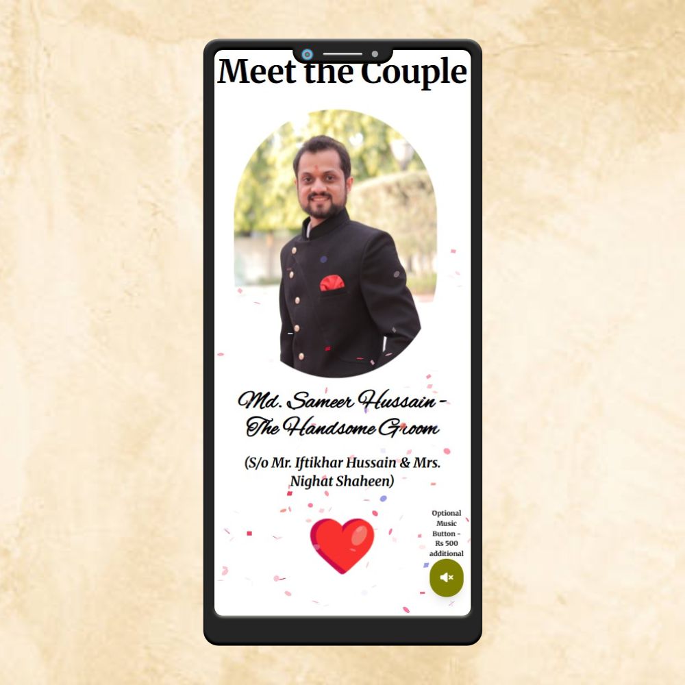 KL2 Muslim Wedding Website with Countdown, Couple Photo, Program Details, Venue Map & More-Kalash Cards