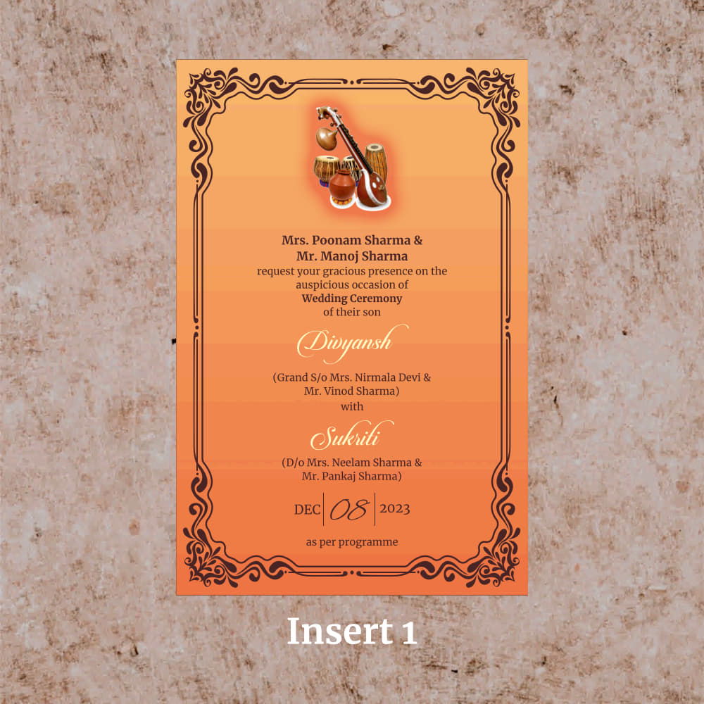 KL2066 Translucent Cover Luxury Wedding Card - Kalash Cards