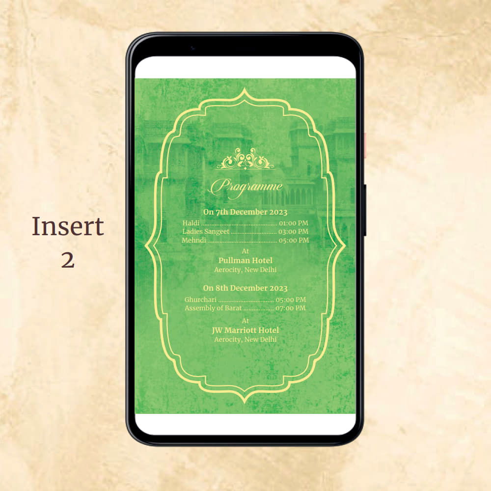 KL2068 Digital Wedding PDF Ecard - Kalash Cards