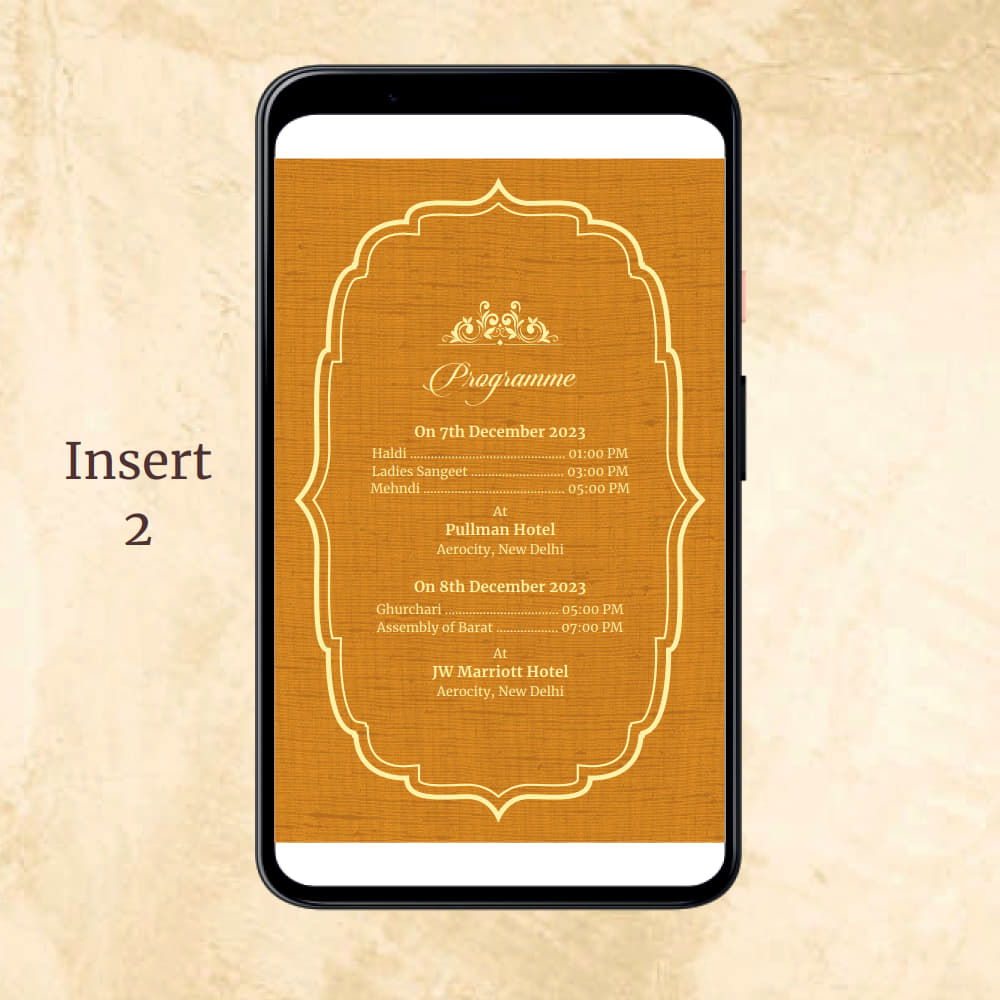 KL2069 Digital Wedding PDF Ecard - Kalash Cards