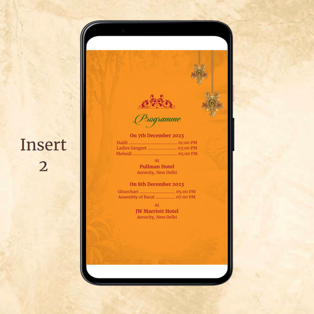 KL2082 Digital Wedding PDF Ecard - Kalash Cards