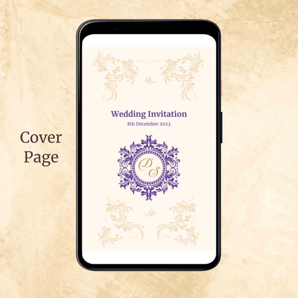 KL2093 Digital Wedding PDF Ecard - Kalash Cards