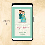 KL2096 Digital Wedding PDF Ecard - Kalash Cards