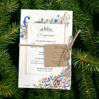 KL2097 Plantable Seed Paper Wedding Card (2 Inserts) - Kalash Cards