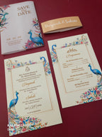 KL2097 Translucent Cover Luxury Wedding Card (2 Page)-Kalash Cards