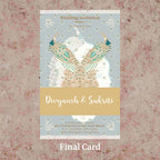 KL2098 Translucent Cover Luxury Wedding Card - Kalash Cards