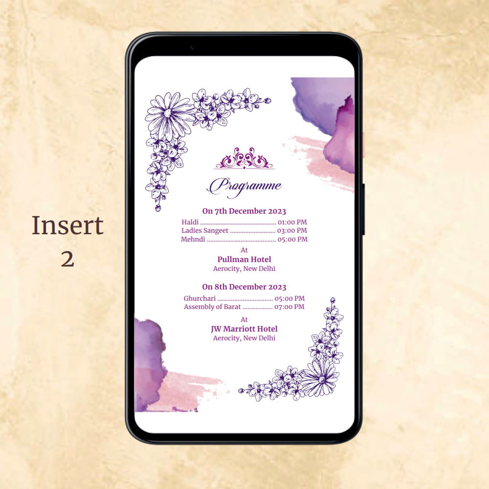 KL2099 Digital Wedding PDF Ecard - Kalash Cards