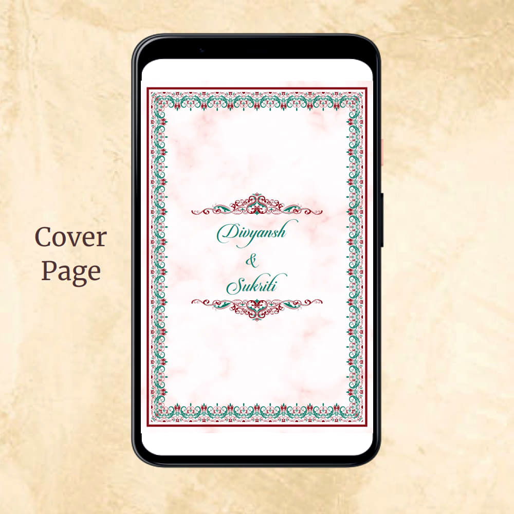 KL2102 Digital Wedding PDF Ecard - Kalash Cards
