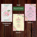KL2107 Translucent Cover Luxury Wedding Card - Kalash Cards