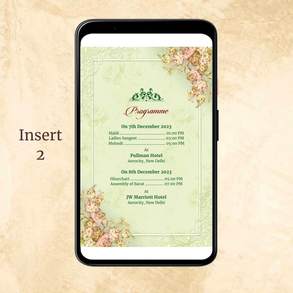 KL2117 Digital Wedding PDF Ecard - Kalash Cards