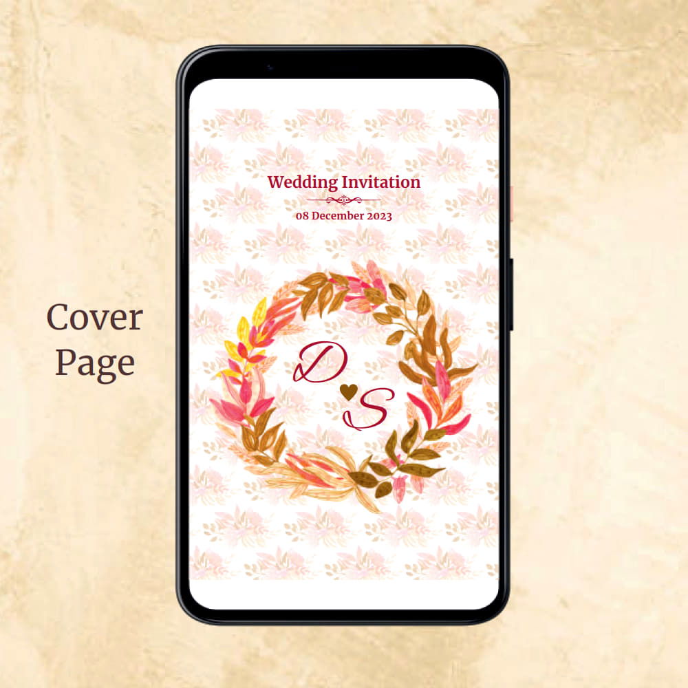 KL2125 Digital Wedding PDF Ecard - Kalash Cards