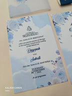KL2126 Translucent Cover Luxury Wedding Card (2 Page)-Kalash Cards