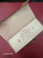KL9027 Luxury Suitcase Style MDF Gift Box with Handle and 2 Page Cards (3 Jars)-Kalash Cards