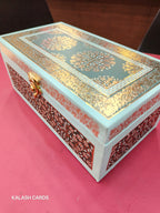 KL9085 Floral Design Luxury Gift Box with 2 Page Cards (2 Jars)-Kalash Cards