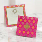 KL01001S2 Traditional Design Paper Wedding Card with 2 Inserts and Envelope - Kalash Cards