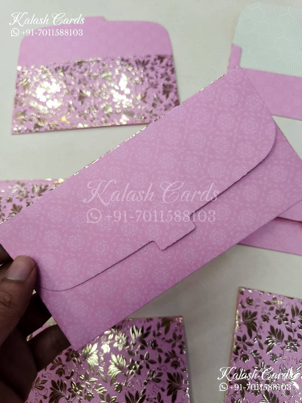 KL0103E Premium 3D Gold Foil Designer Shagun Money Envelopes