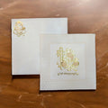 KL0114 Ganesh Design Embossed Paper Weding Card with 2 Inserts and Envelope - Kalash Cards