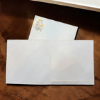 KL0114 Ganesh Design Embossed Paper Weding Card with 2 Inserts and Envelope - Kalash Cards