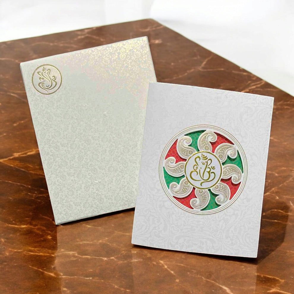KL0138 Laser Cut Paper Wedding Card - Kalash Cards