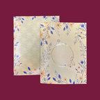 KL0151 Floral Design Paper Wedding Card - Kalash Cards