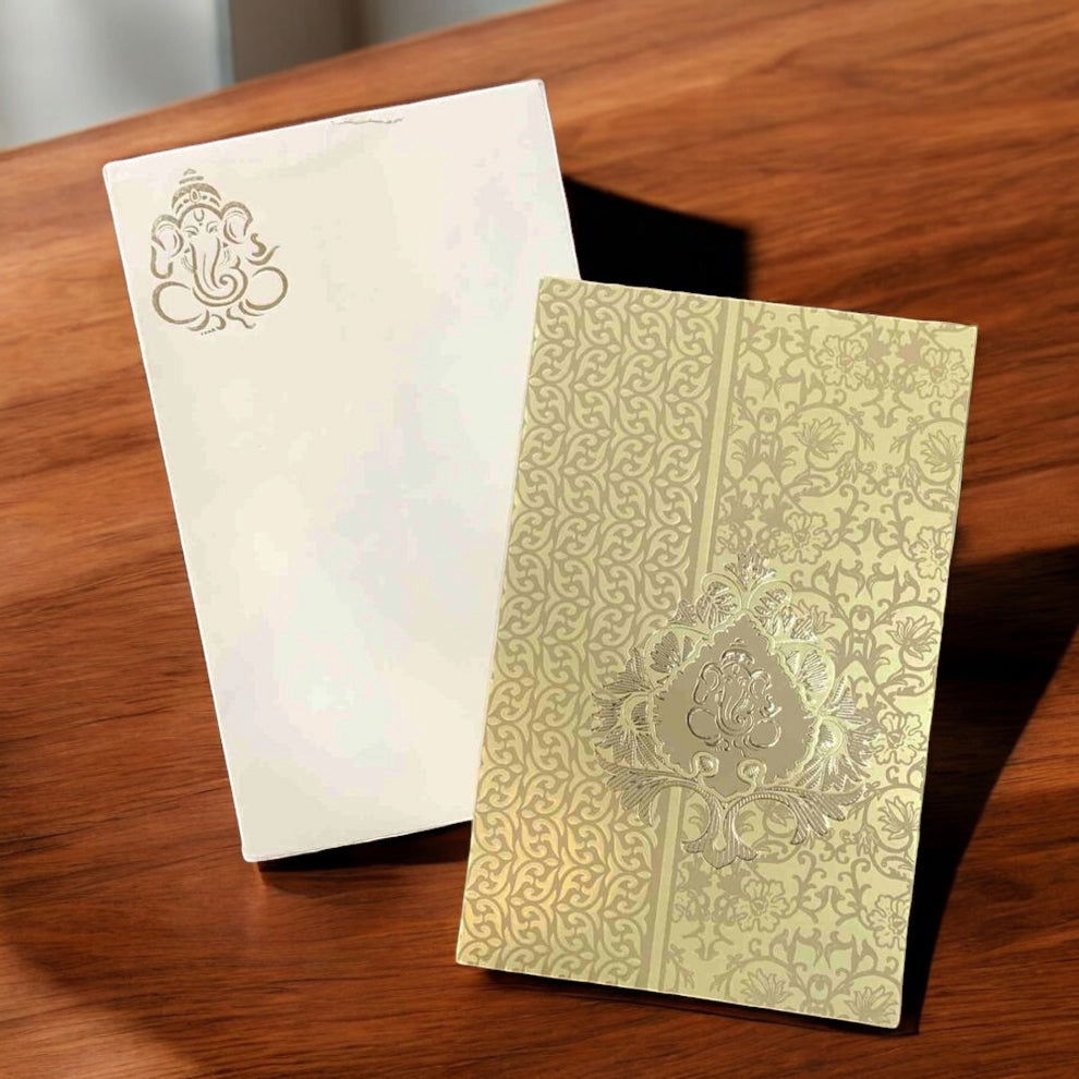 KL0158 Paper Wedding Card - Kalash Cards