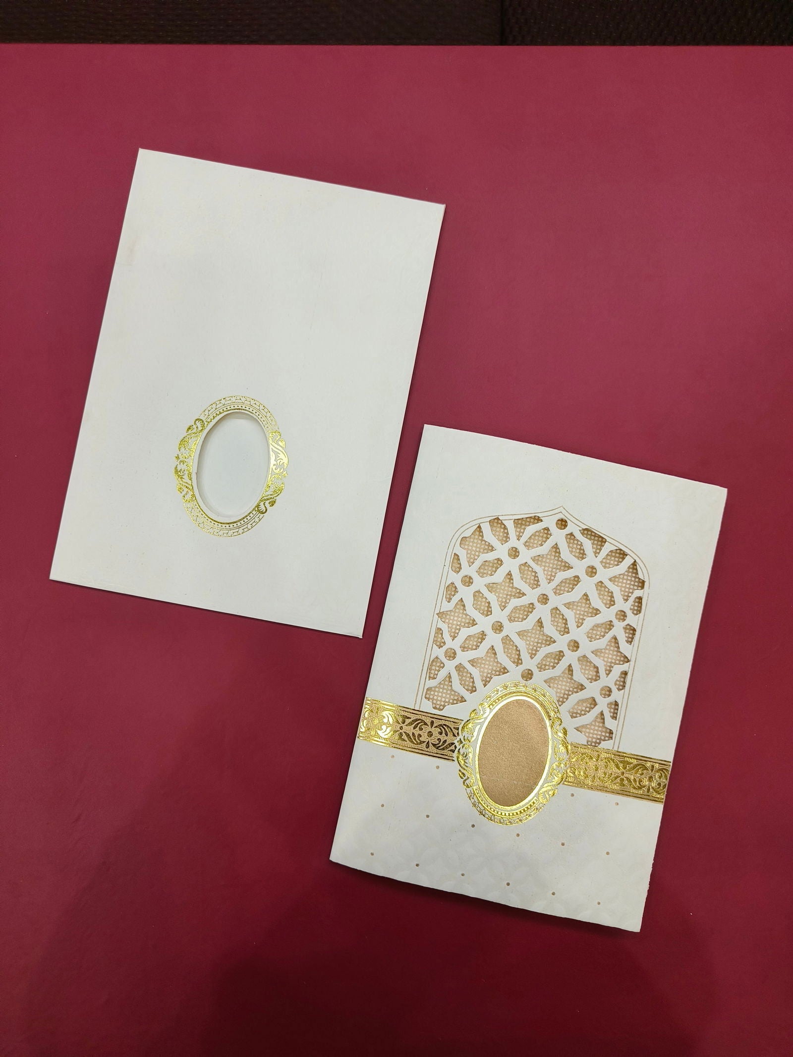 KL0181 Laser Cut Paper Wedding Card - Kalash Cards