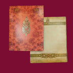 KL0184 Semi Box Paper Wedding Card - Kalash Cards